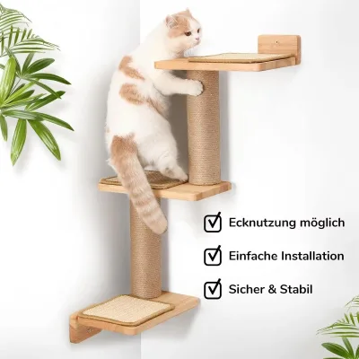 Multi-Cat Use 5 1 Cat Villa Integrated Cat Tree House Cardboard Scratching Pole Luxury Eco-Friendly Comfort Rest Bed Large Cat
