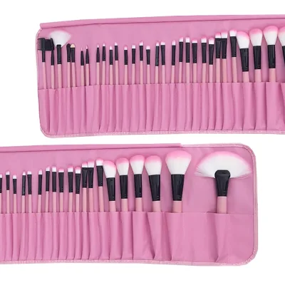 Currently Free Custom logo printing pink makeup brushes vibrator packaging boxes