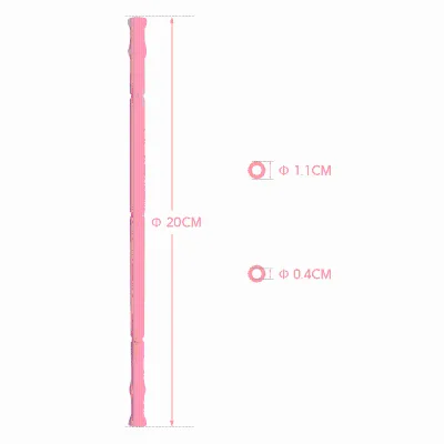 20cm Silicone Bamboo Collapsible Drinking Straw Wholesale Reusable Travel Rubber Case With Brush Set Custom Lead Free Tumbler