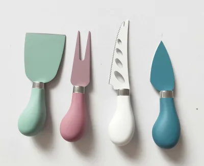 Soften TPR Handle Stainless Steel Cheese Knife Set
