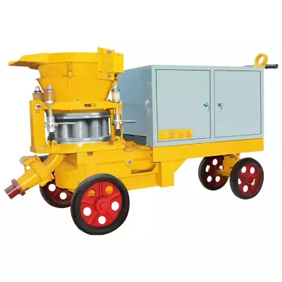 LICHMACH Mini Wet Mix Shotcrete Machine Cement Spray Gunite with Efficient Motor Portable Shotcrete Gun