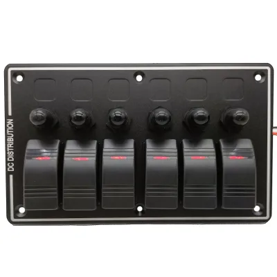 ON-Off Ignition Waterproof Toggle Rocker Switch Panel Circuit Breaker for RV Vehicle Truck Trailer Yacht Marine Boat Car