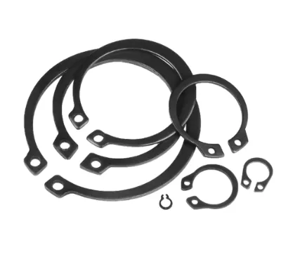 DIN 471 65Mn 50Mn Shaft Bearings with External Retaining Rings, Black Oxidized Carbon Steel Mechanical Industrial Fasteners