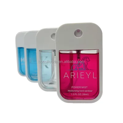 Private Label Scented Chemical Alcohol-Based Hand Sanitizing Spray Mist 45ml Transparent Liquid Kills 99.99% Bacteria
