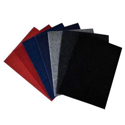 High Quality Ribbed Floor Covering Carpet for Indoor and Outdoor Decoration 100% Polyester Decorative Plain Hotel Non Woven