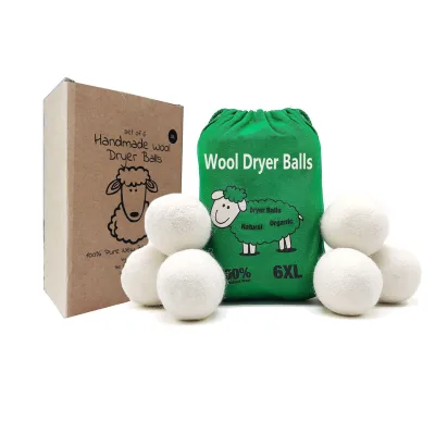 2024 USA Best Hot Sell Private Label Organic Wool Dryer Balls 40% Less Energy, Natural Fabric Softener, Eliminate Wrinkles,