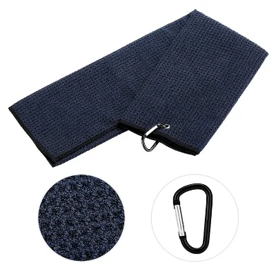 Design Style Golf TowelMicrofiber Cleaning Wipe Golf Towel with Hooks