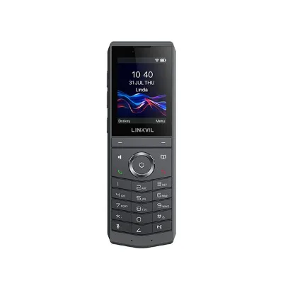 Fanvil W620W Portable WiFi SIP Phone 2.4 Inch Color Screen Wi-Fi 6 Wireless Handset IP Phone with Charging Cradle
