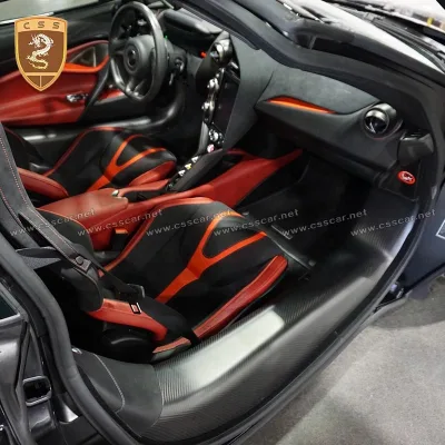 OEM Style Car Door Sill Dry Carbon Fiber Material Scuff Plate For Mclaren 720s