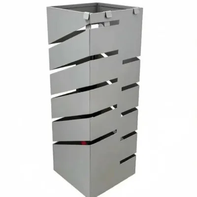 Metal Umbrella Stand Holder for Public Areas Sturdy Walking Canes Rack Bucket Holder for Library and Museum Entry