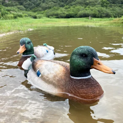 Flytce V201 Battery Power Rc Animal Duck Boat Realistic Lifelike Mallard Hunting Decoy High Quality Good Waterproof Performance