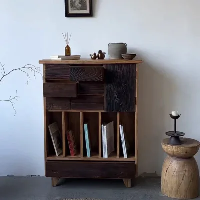 Customized Solid Wood Rustic Buffet Cabinet Sideboard Wooden Dining Room Furniture for Living Room from China