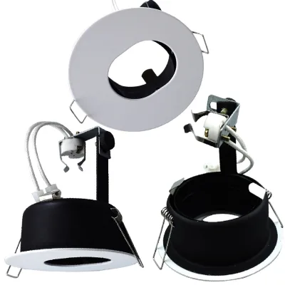 Recessed Round Pinhole MR16 Downlight Fitting GU10 Frame Housing GU5.3 Fixture Lamp Holder