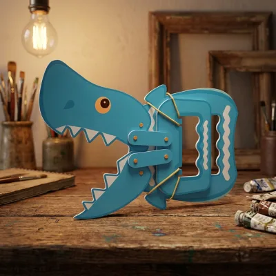 Promotion Toys Paper Puzzles Diy Kit Board Science Experiment Set Mechanical Shark Arm Toys for Kids