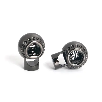 Durable Zinc Alloy Ball Spring Cord Stopper Nickel-Free Customizable Colors for Everyday Use