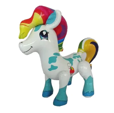 Custom Horse Cartoon Animal Pvc Inflatable Animal Horse 3D Toy for Kids