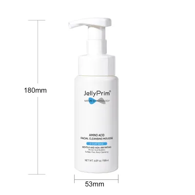 Amino Acid Facial Cleansing Mousse Private Label Organic Dark Spot Removal Deep Cleaning Foaming Facial Exfoliating Mousse