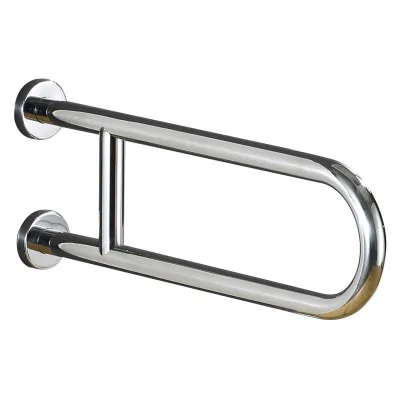 High Quality Polished Brush Stainless Steel U-Shaped Anti-Slip Durable 60cm 32mm Tube Modern Design Wall-Mounted Grab Bar for