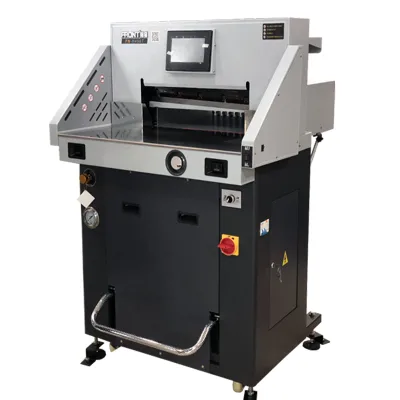 TONGRO H490T Hydraulic Paper Cutter Heavy Duty Programmable Paper Cutter with Touch Screen Display Quick Printing Cutter