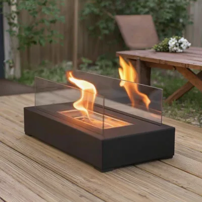 Portable Indoor/Outdoor Tabletop Fire Pit Fireplace Chimeneas for Home Patio Balcony Decor