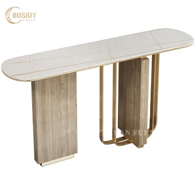 Wholesale Gold Console Table Luxury Living Room Furniture Console Table Modern Size 1 Meter 2021
