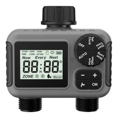 AC Pro Ball Valve Water Timer IP54 Waterproof Garden Irrigation System Sprinkler Programmer Controller