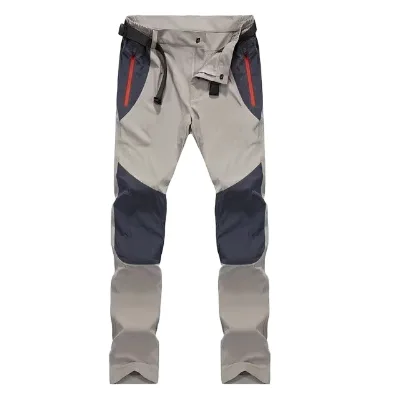 Men's Casual Outdoor Sports Trousers Waterproof Quick Dry Sweatpants for Hiking and Trekking Mid Waist Autumn Season