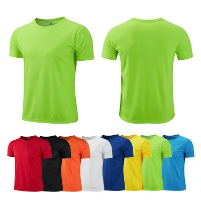 High Quality Plain White Polyester Custom t Shirt Printing Plus Size Blank in Bulk Designs Men's T-shirts for Men