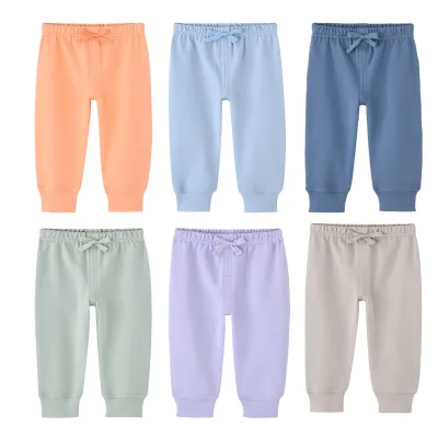 Spring Autumn Baby Boneless Cotton Pants Boys Girls Leggings Pants 6-24 Months