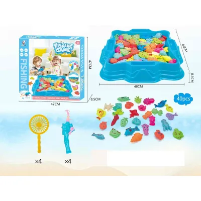 Customization Funny Water Game Cartoon Fishing Bath Toy Pool Fish Game Toys