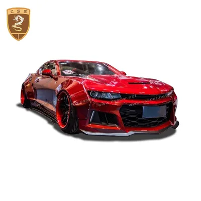 MB Style Wide Body Kit for Chevrolet Camaro 2017 Model Car Bodykit Front Lip Fenders Side Skirts Rear Fenders Engine Bonnet