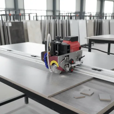 Automation Electric Tile Stone Marble Granite Cutting Chamfering Machine With Rail Guide Tile Cutting Machine