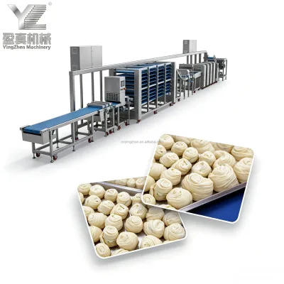 Ying Machinery Crispy Stuffed Flatbread Production Line Phyllo Rolls Machine Chinese Scallion Pancake