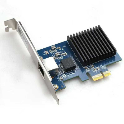1 Port PCIe 10G Ethernet Network Card 10G PCIe4.0-1X 10G RJ45 Lan Card for Realtek8127(PXE) Multi-Gigabit Network Speeds