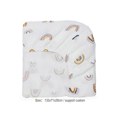 Wholesale Organic Cotton Muslin Baby Crib Sheet Baby Bedding Sheet