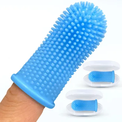 New Pet Cat and Dog Toothbrush Cat-fingers Super Soft Pet Finger Toothbrush Soft Silicone Dog Toothbrush for Dog Teeth Kit