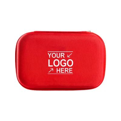 EVA Red Hard Shell Medical Case Car First-Aid Kit EVA Material Portable Outdoor Emergency Storage Box Rescue Gear Organizer