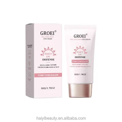 Sunscreen Face Cream Daily Soothing Water-based Cream Lightweight Gel for Dry & Sensitive Skin for Face 50ML