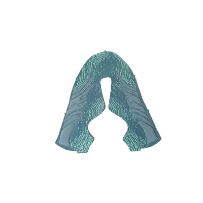 Latest New Design Jaca Fabric Mesh Semi-Finished Sports Shoe Upper Elastic Casual Vamp Part