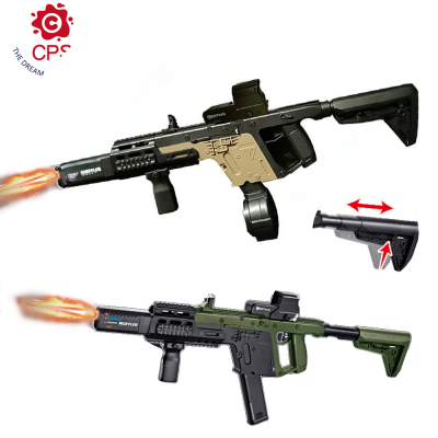 Discount Victor Electric Soft Bullet Gun Automatic Gun Light-up Hight Speed Spray Fire Burners Gun