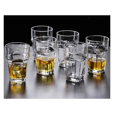 Wholesale Clear Wine Glasses New Design Bottom Wine Glasses Party Drinking Whiskey Glass Cup