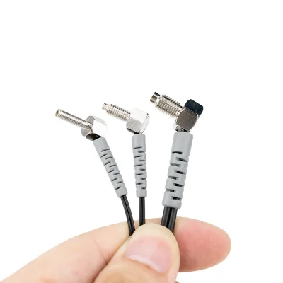 Elbow 90 degree angle fiber sensor optic diffuse fiber sensor M3M4M6 optical proximity sensor