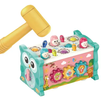 Multi-function Hexahedron Hammer Game Educational Toy Activity Cube Toddler Toys