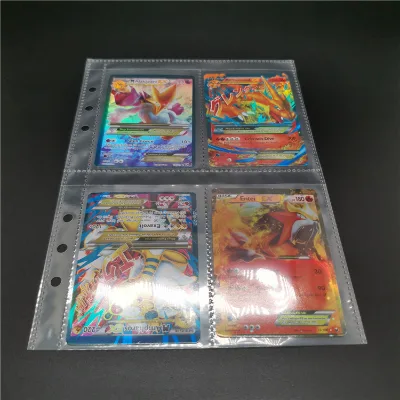 2024 New Top Loading Double Sided 4 Pocket Card Sleeves PP Card Protector Sleeves for China Manufactory