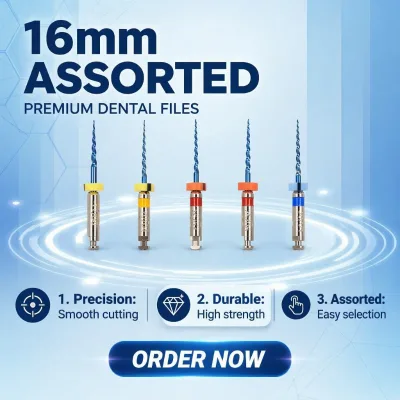 Dental Pediatric Rotary Files 16 mm Assorted Pack