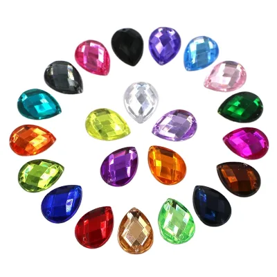 Wholesales Sewing on Garment Acrylic Beads Flat Back Diamond Crystal Rhinestones Acrylic Stone