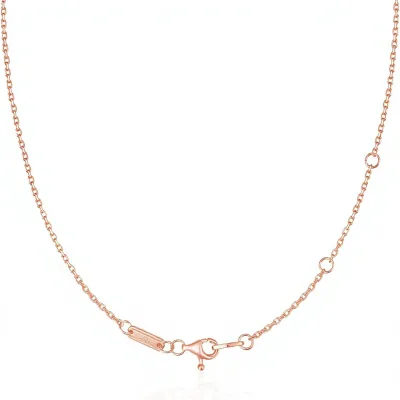 S925 Sterling Silver Link Chain Necklace Women 18 Inch Adjustable Classic Fashionable Versatile Unique Engagement Party Gift