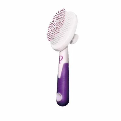 Luxury Quality Pet Grooming Kit with Gentle Rotating Self-Clean Slicker Brush for Dogs and Cats Plastic Combs