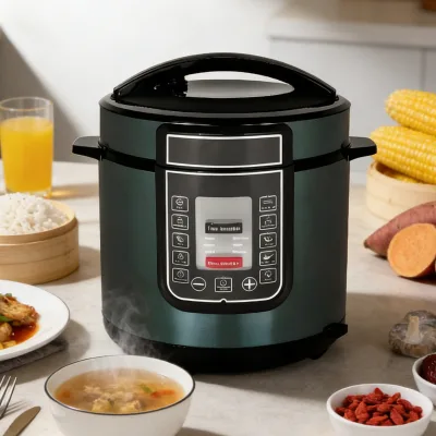 Electric Pressure Cooker 800W/1000W 14 in 1 Multi Function Deep Fryer with Basket Stainless Steel Pot for Africa Kitchen KC04007