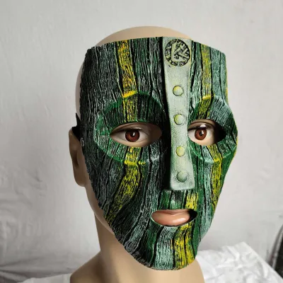 Popular Movie the Mask Cosplay Props Film Theme Character Halloween Masquerade Party Supplies Loki Mask